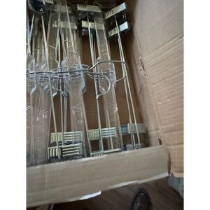 Lot of 11 Clear Plastic Pant & Skirt Hangers